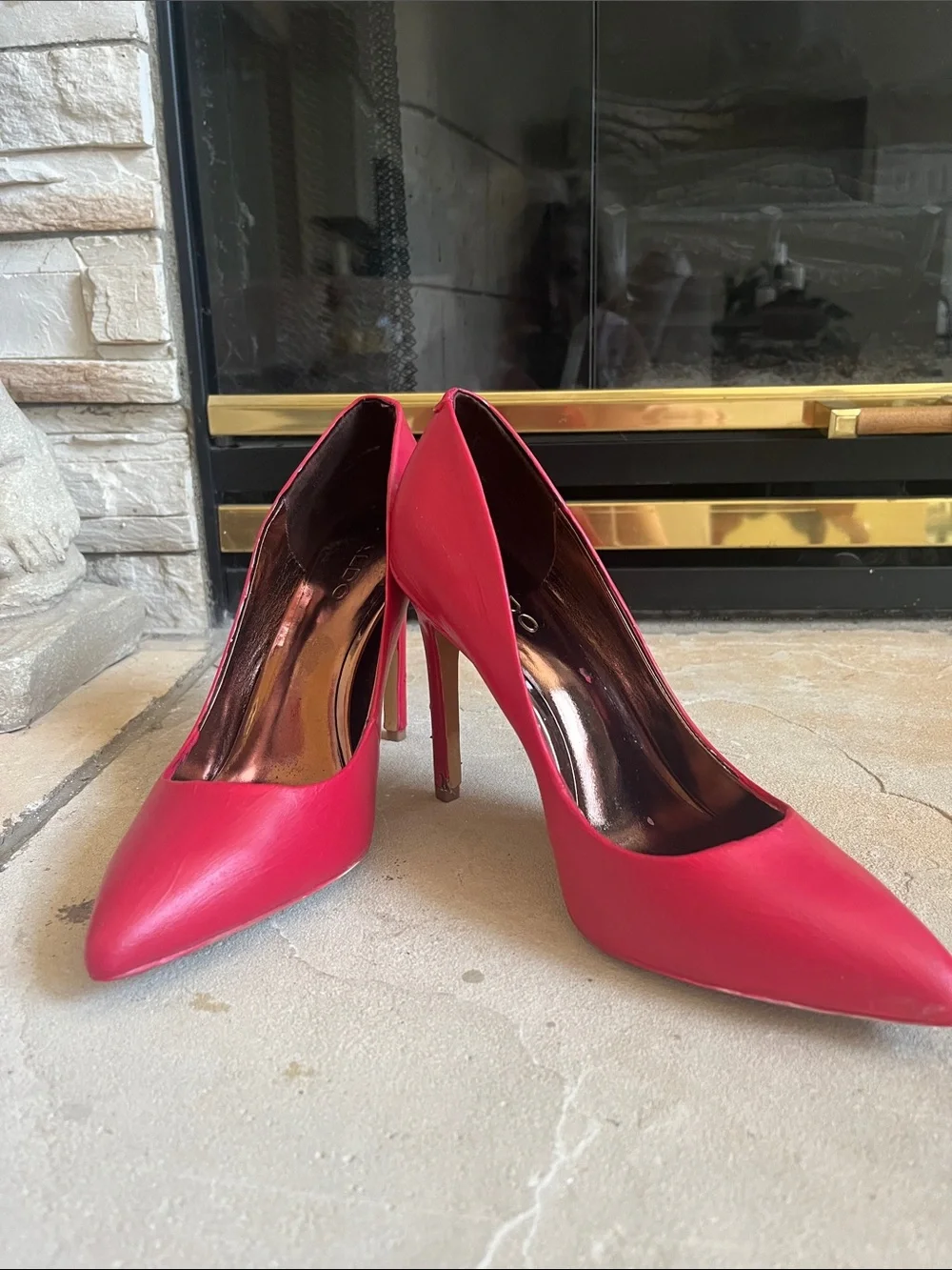 Aldo Fuchsia Pointed-Toe Stiletto Pumps High Heels